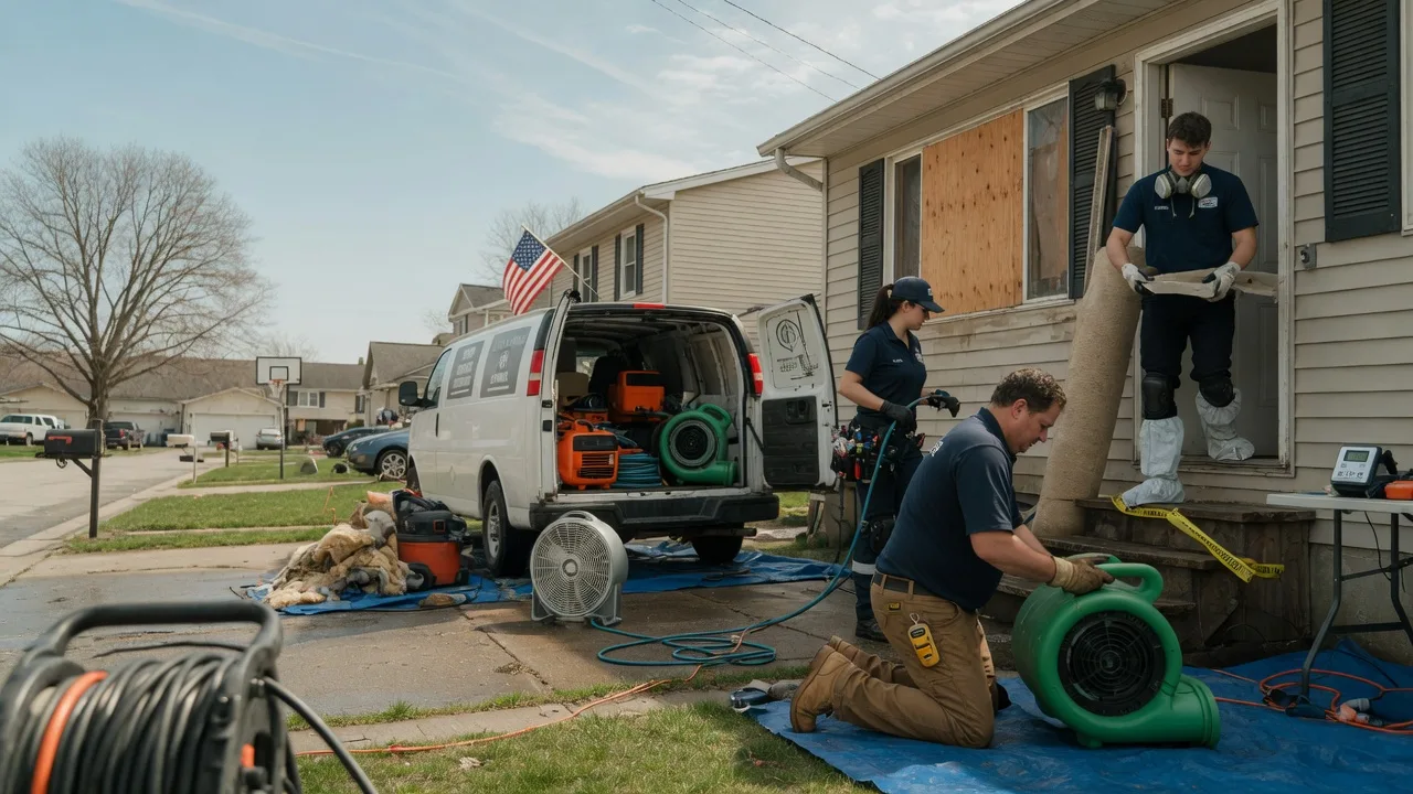 Water Damage Restoration in New Canton, IL near me